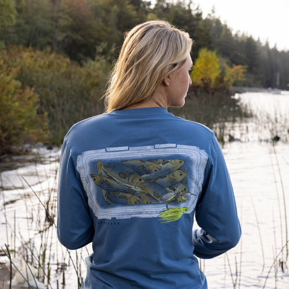 Slate | Boatload Bass Tee | Long Sleeve | Lifestyle