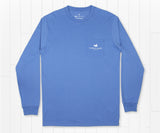 Oxford Blue | Delta Fish Tee | Long Sleeve T-Shirt | Southern Outdoors Pocket Tee