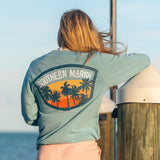Washed Moss Blue | Fading Fast Tee | Long Sleeve | LS