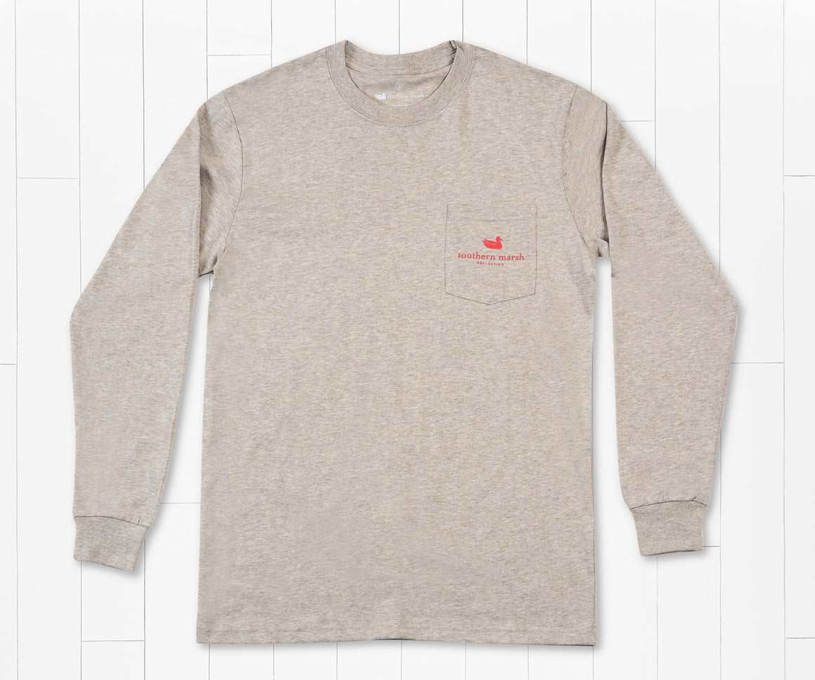 Washed Burnt Taupe | Endless Weekend Tee | Long Sleeve T-Shirt | Outdoors Southern Shirt
