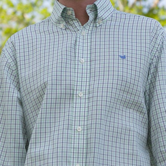 Navy and Green with Blue Duck | LS