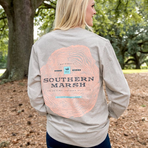 Washed Burnt Taupe | Origins Crosscut Tee | Long Sleeve