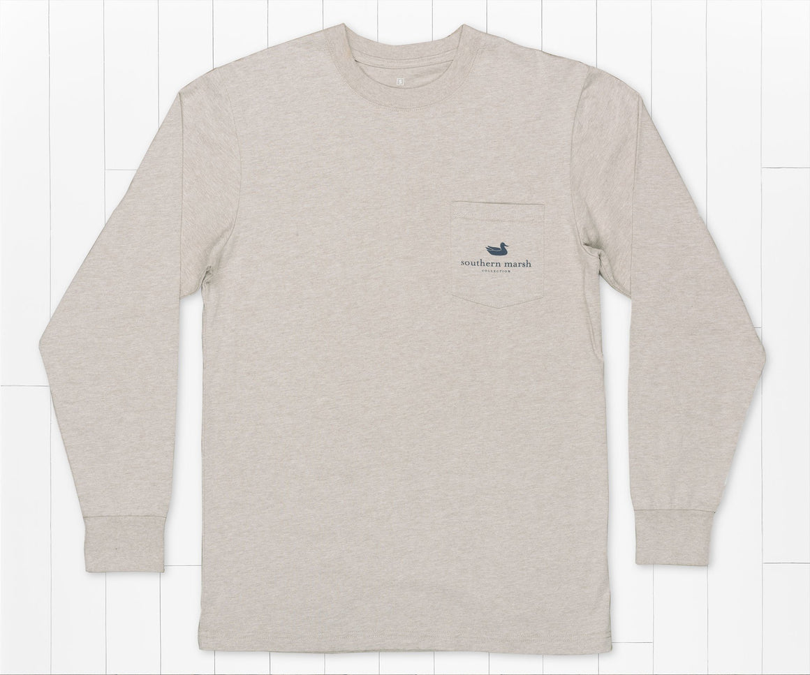 Washed Burnt Taupe | Origins Elevation Tee | Long Sleeve | Front