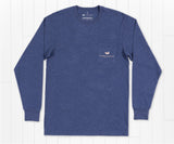 Washed Navy Heather | Origins Rack Tee | Long Sleeve | Front