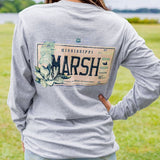 Light Gray | Backroads Collection Tee | Mississippi | Long Sleeve