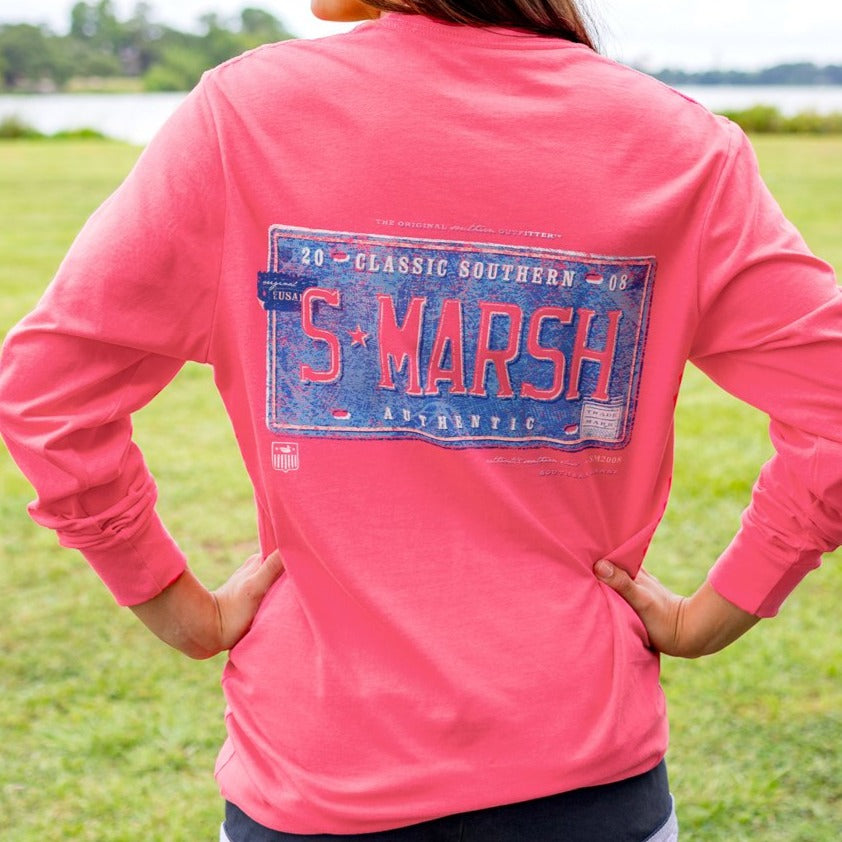 Strawberry Fizz | Backroads Collection Tee | Trademark | Long Sleeve