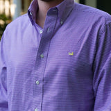 Purple Houndstooth with Yellow Duck | LS