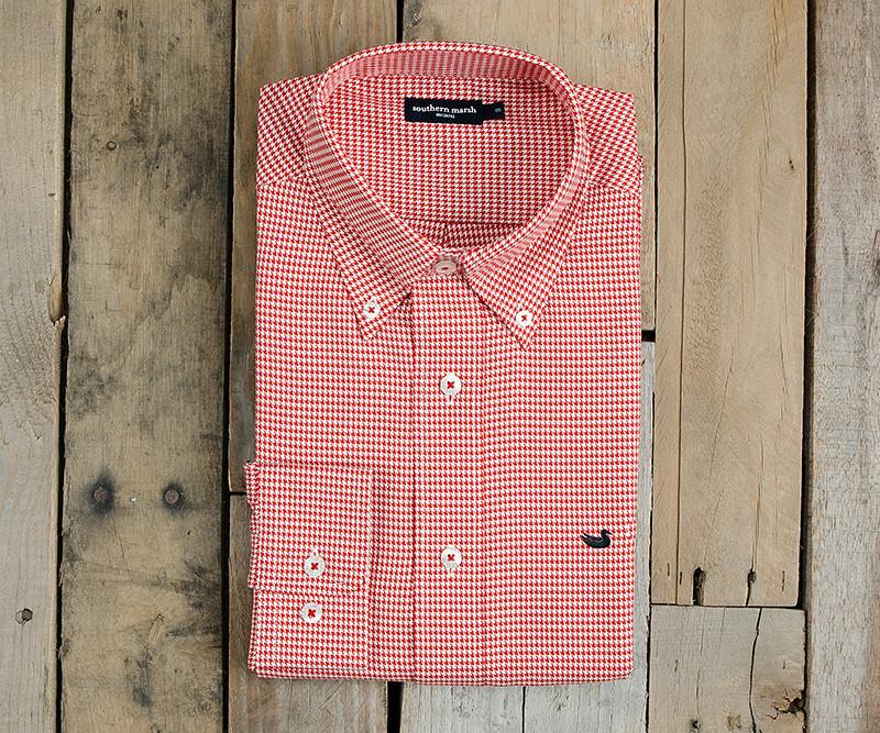 Red Houndstooth with Black Duck