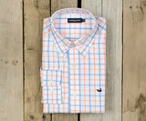 Purple and Peach | Madison Windowpane Dress Shirt | Long Sleeve