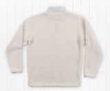 White and Light Gray | Appalachian Pile Sherpa Pullover | Outerwear