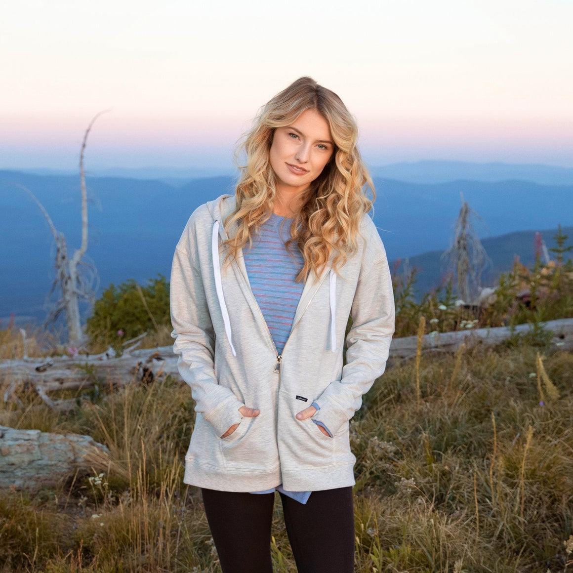 Light Gray | Baylee French Terry Hoodie | Gray