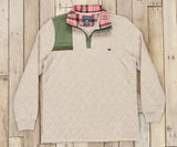 Burnt Taupe Heather | Carlyle Sporting Pullover | Heather | Front