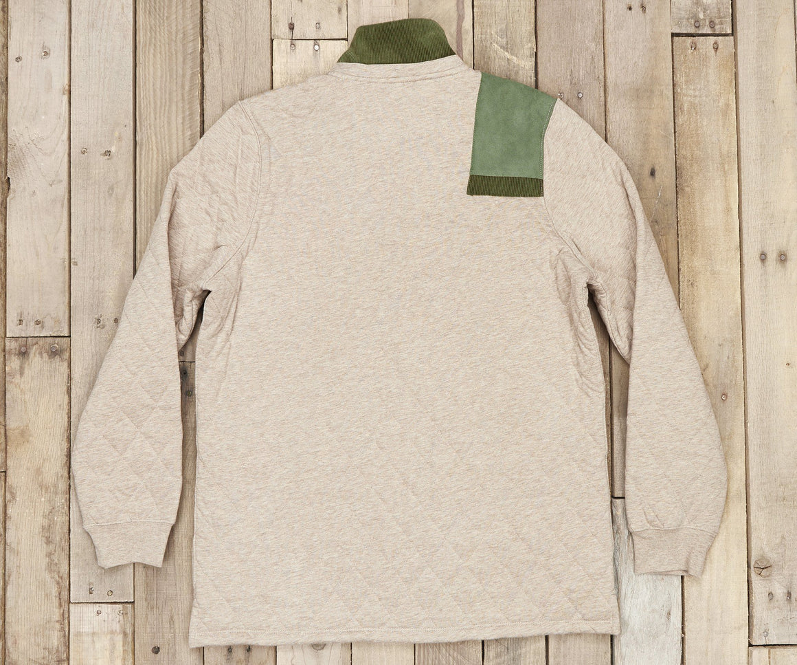 Burnt Taupe Heather | Carlyle Sporting Pullover | Heather | Back