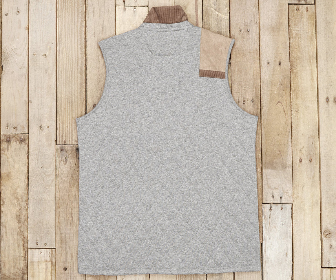 Washed Gray Heather | Carlyle Sporting Vest | Heather | Back