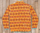 Brown and Teal Dorado | Dorado Fleece Pullover | Back