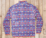 French Blue and Peach Dorado | Dorado Fleece Pullover | Back
