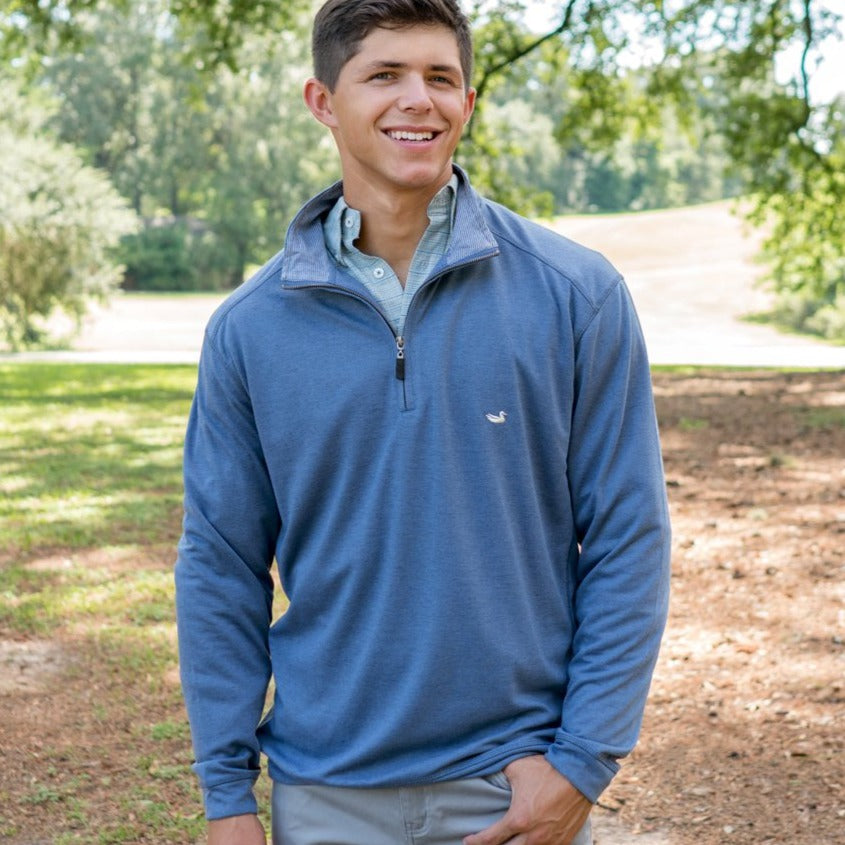 Washed     Navy | DownpourDRY Performance Pullover
