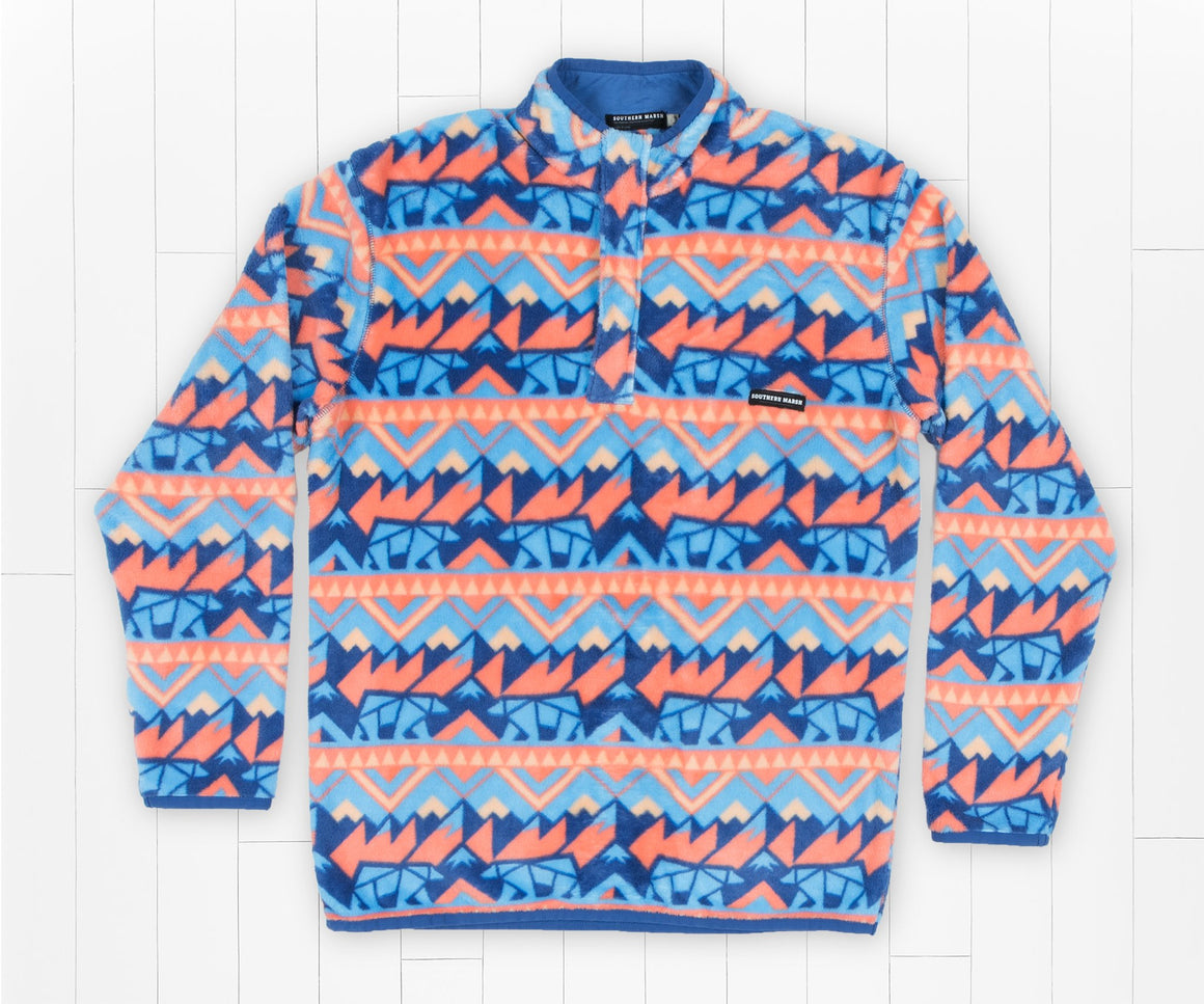 Navy and Peach