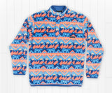 Navy and Peach