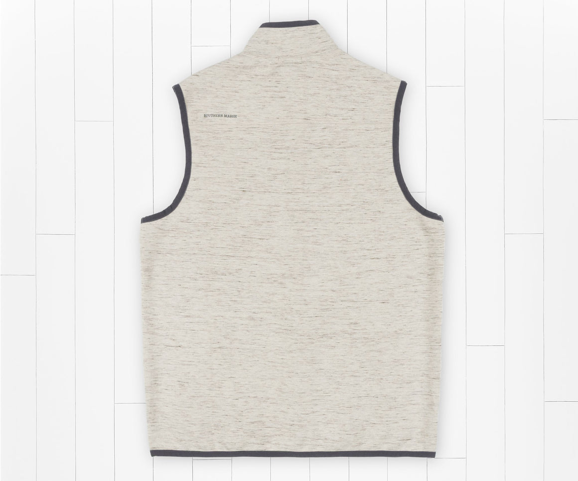 Burnt Taupe Heather | Lockhart Stretch Vest | Back