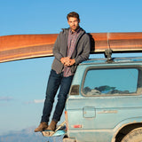 Charcoal Gray | DOWNPOURDRY™ Mammoth Stretch Shell Pullover | Lifestyle Image