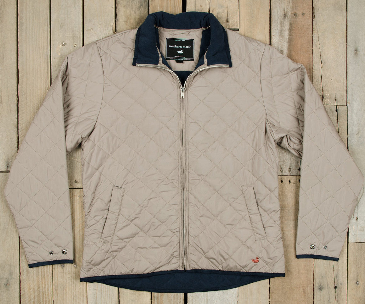 Knob Gray Quilt | Marshall Quilted Jacket | Front