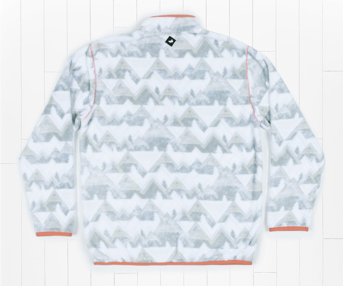 White and Gray | North Basin Pullover | Back
