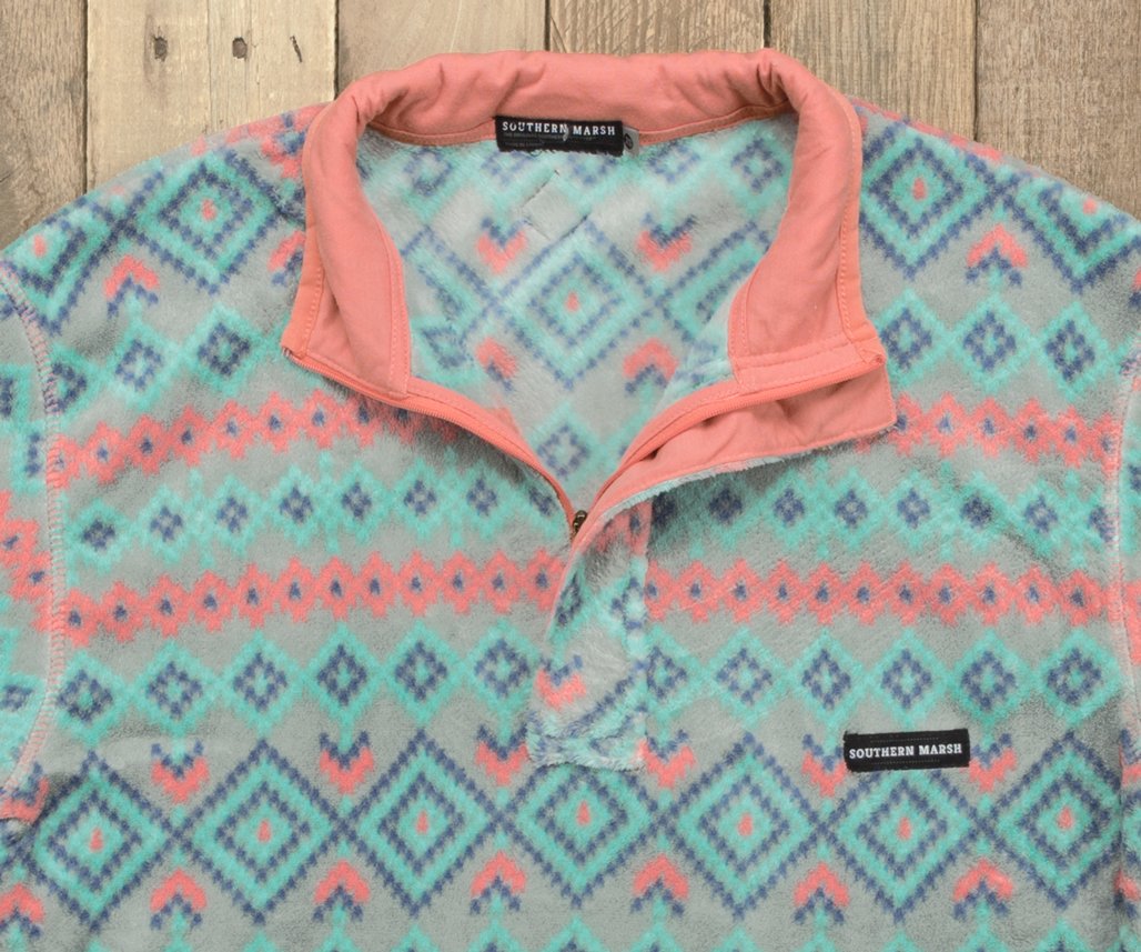 Pisgah Sandstone | Pisgah Aztec Pullover | Detail