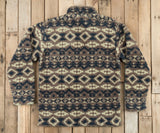Tan and Navy | Appalachian Peak Sherpa Pullover | Back