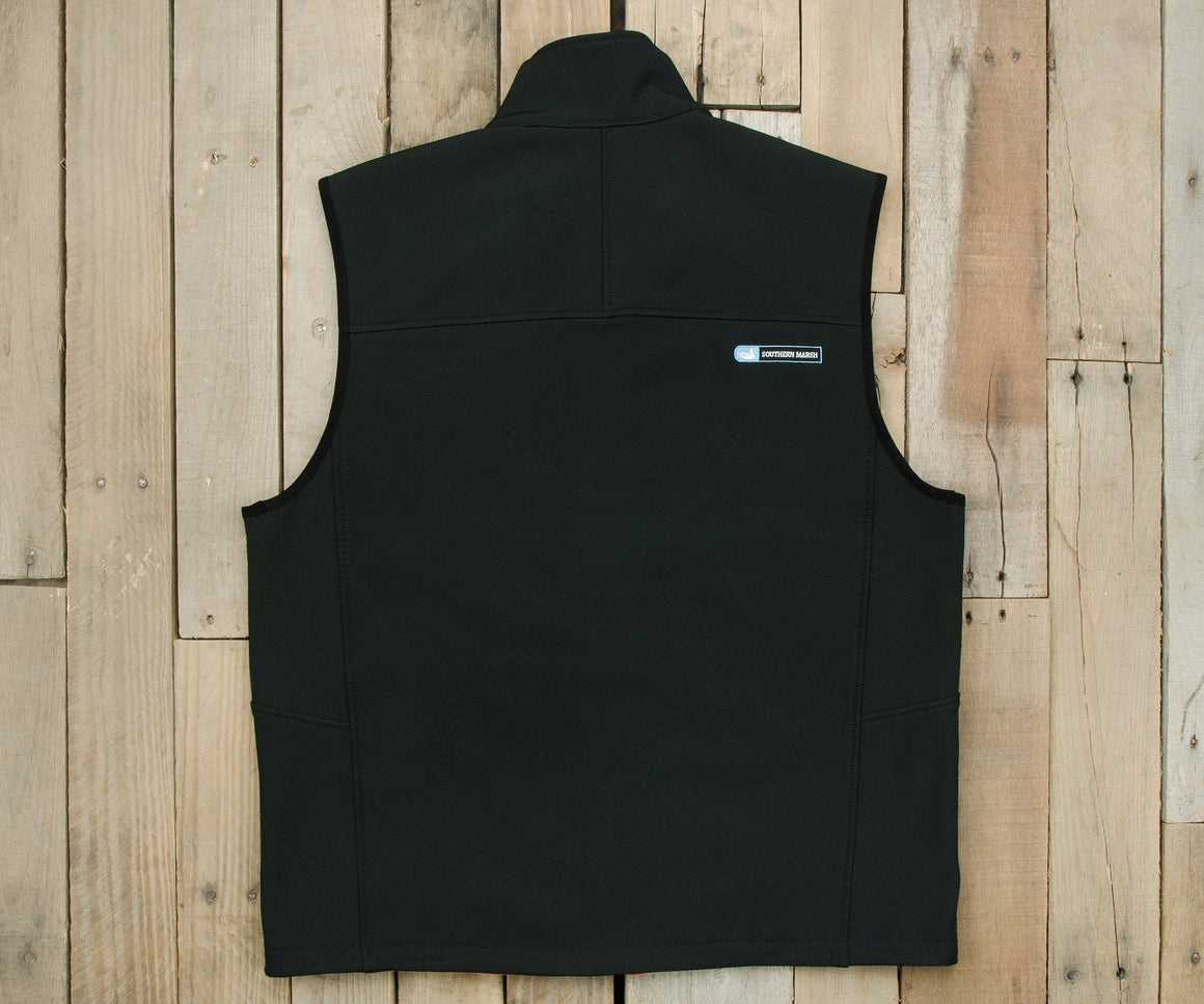 Black | Ridge FieldTecª Softshell Vest |  Back