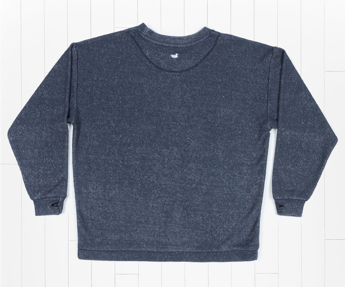 Washed Navy | Sunday Morning Sweater | Back