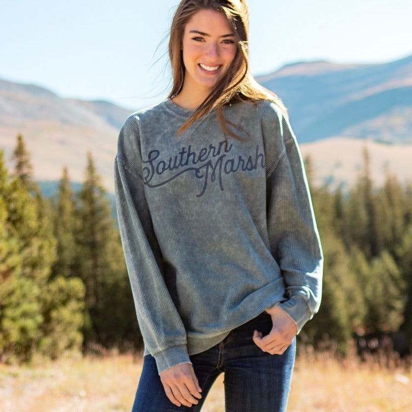 Burnt Sage | Sunday Morning Sweater | Washed Corduroy