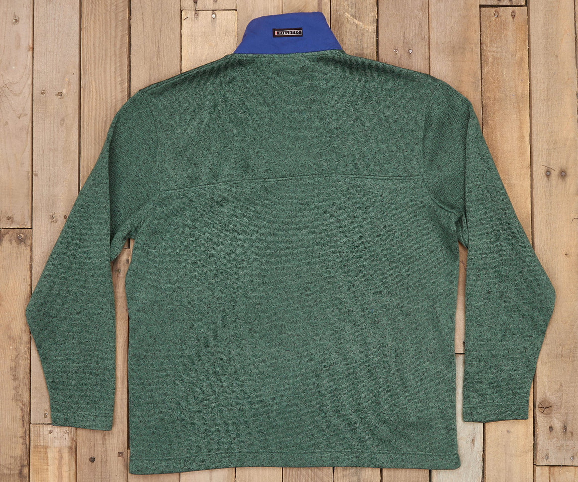 Dark Green and Blue | FieldTecª Woodford Snap Pullover | Back