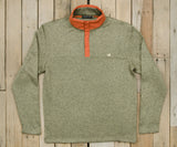 Sandstone and Burnt Orange | FieldTecª Woodford Snap Pullover | Front