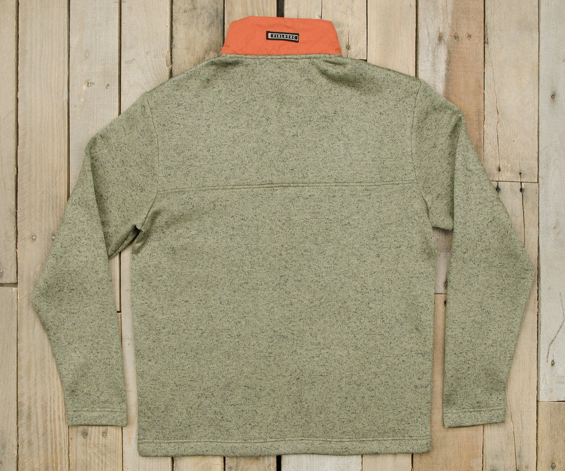 Sandstone and Burnt Orange | FieldTecª Woodford Snap Pullover | Back