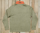 Sandstone and Burnt Orange | FieldTecª Woodford Snap Pullover | Back