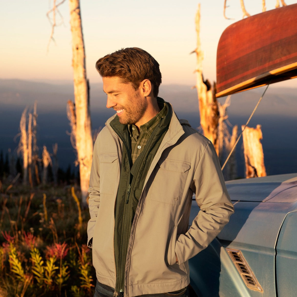 Khaki | Wanderer Travel Jacket | Lifestyle Front