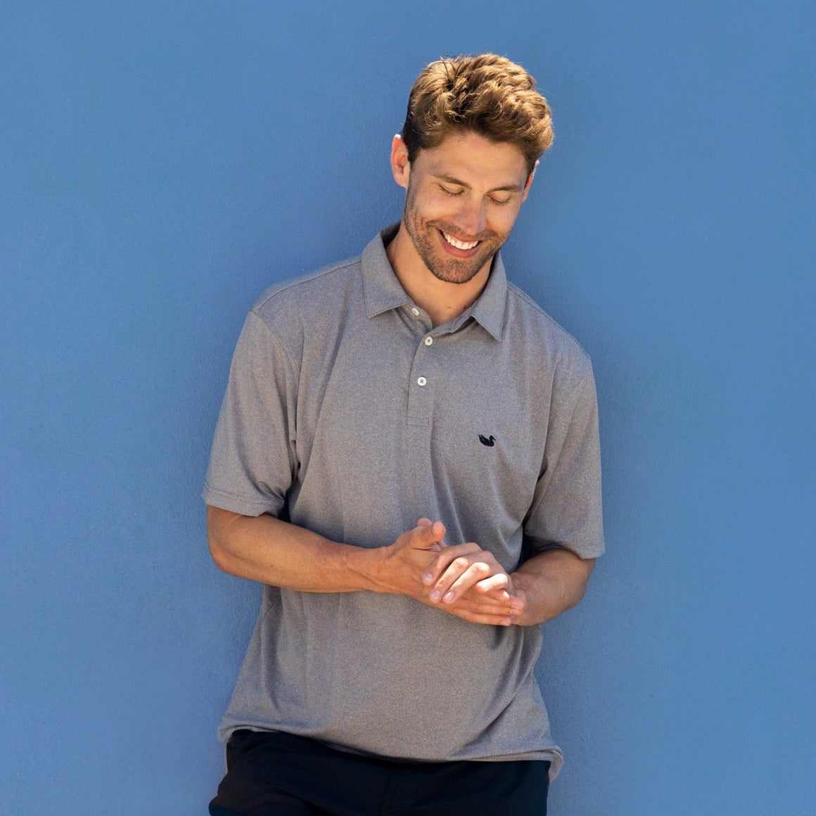 Midnight Gray | Azores Performance Polo | LS