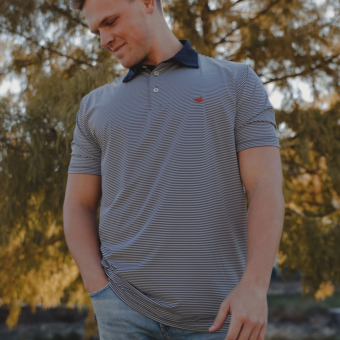 Navy  Blue  and  White | LS