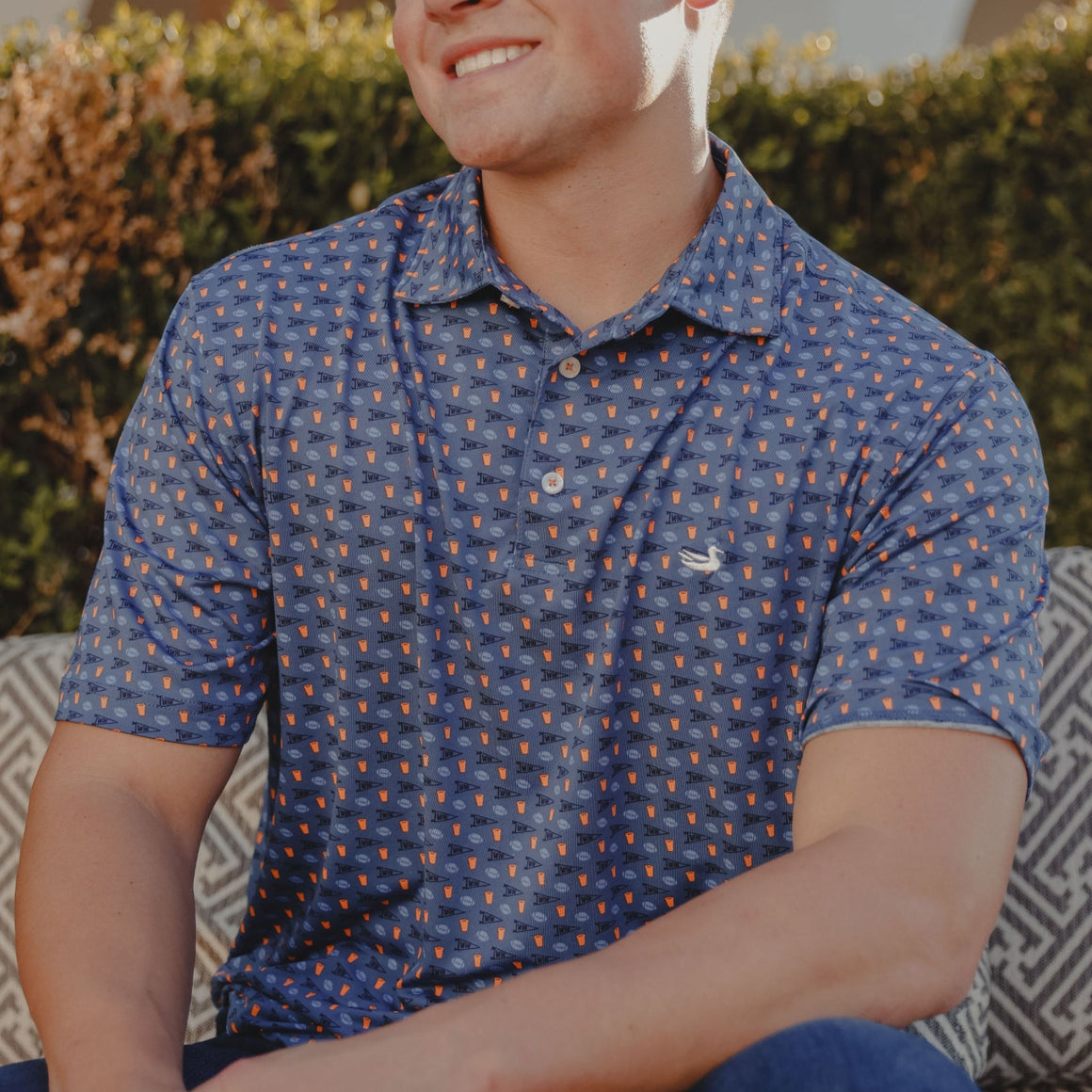 Navy  and Orange | LS