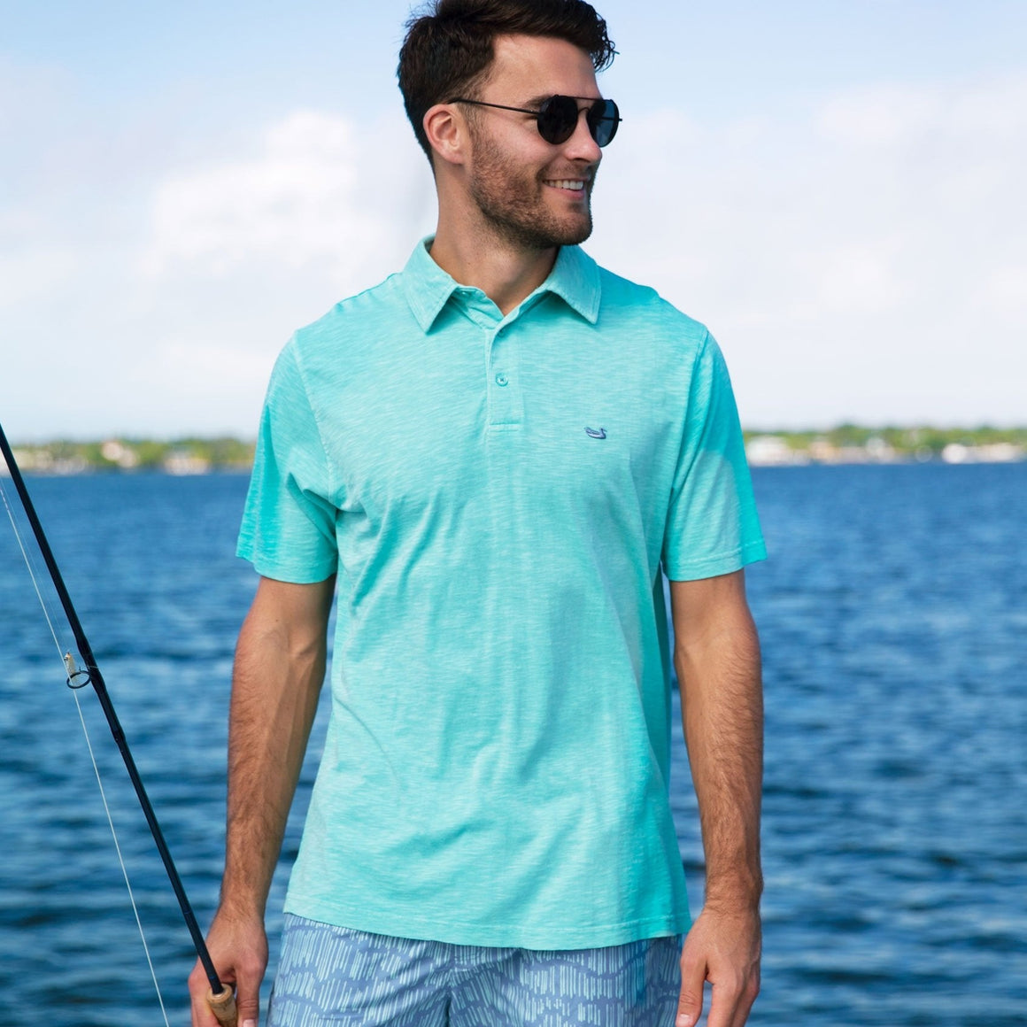 Antigua Blue | SEAWASH™ Slub Polo