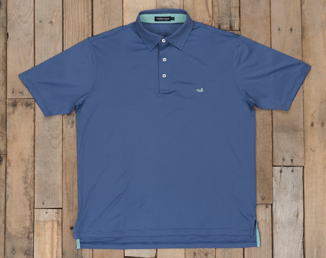 Navy and Blue Tucker | Bermuda Performance Polo | Tucker