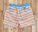 Blue and Orange Stripes | Dockside Swim Trunk | Stripes | Swim Shorts | USA swim