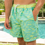 Bimini Green and Lime Fish Print | LS