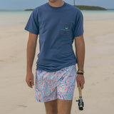 Peach and Antigua Blue | LS