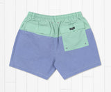 Mint  and French Blue | SEAWASHª Color Block Swim Trunk