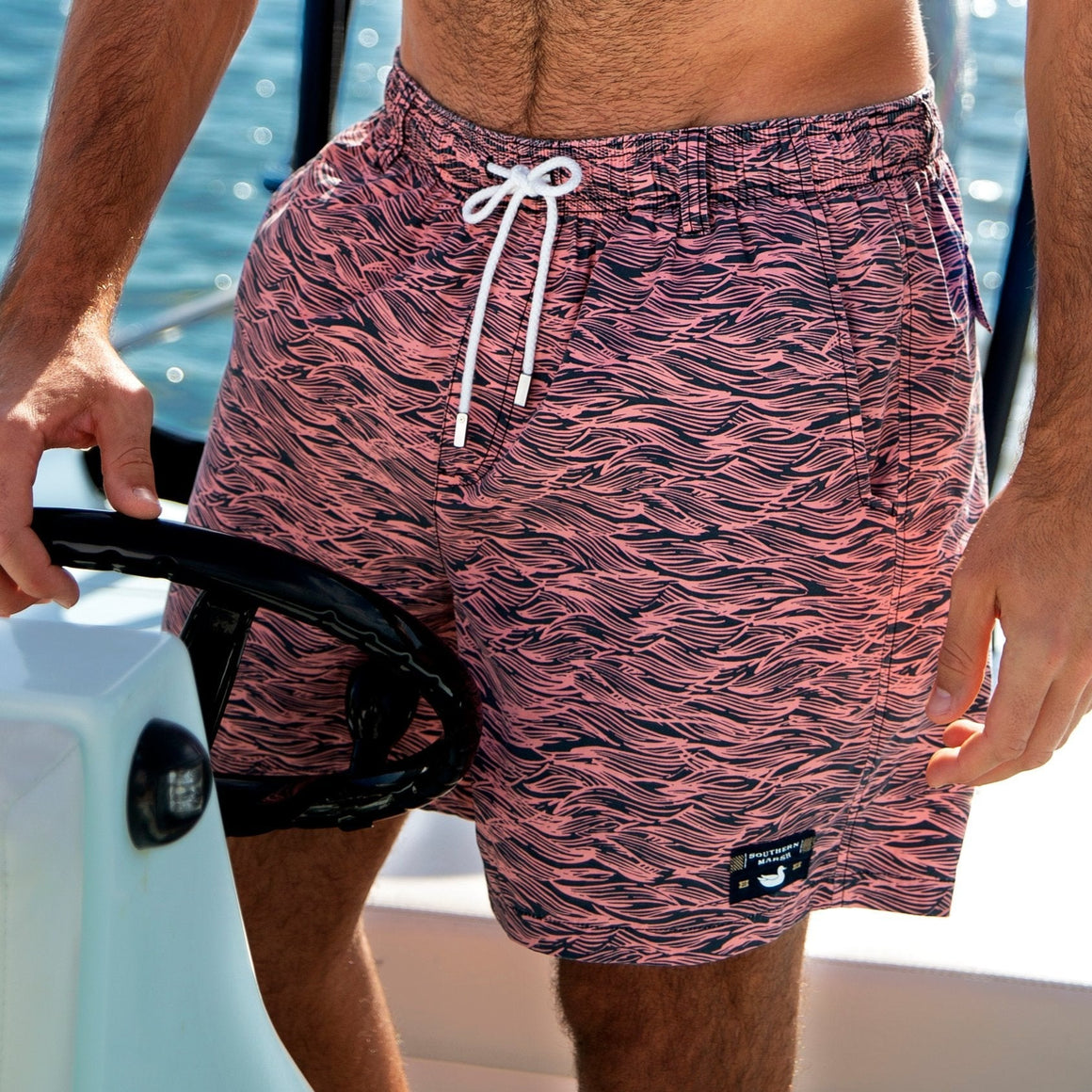 Navy and Pink Choppy | LS