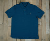 Washed Navy with Orange Duck | Stonewall Heather Polo