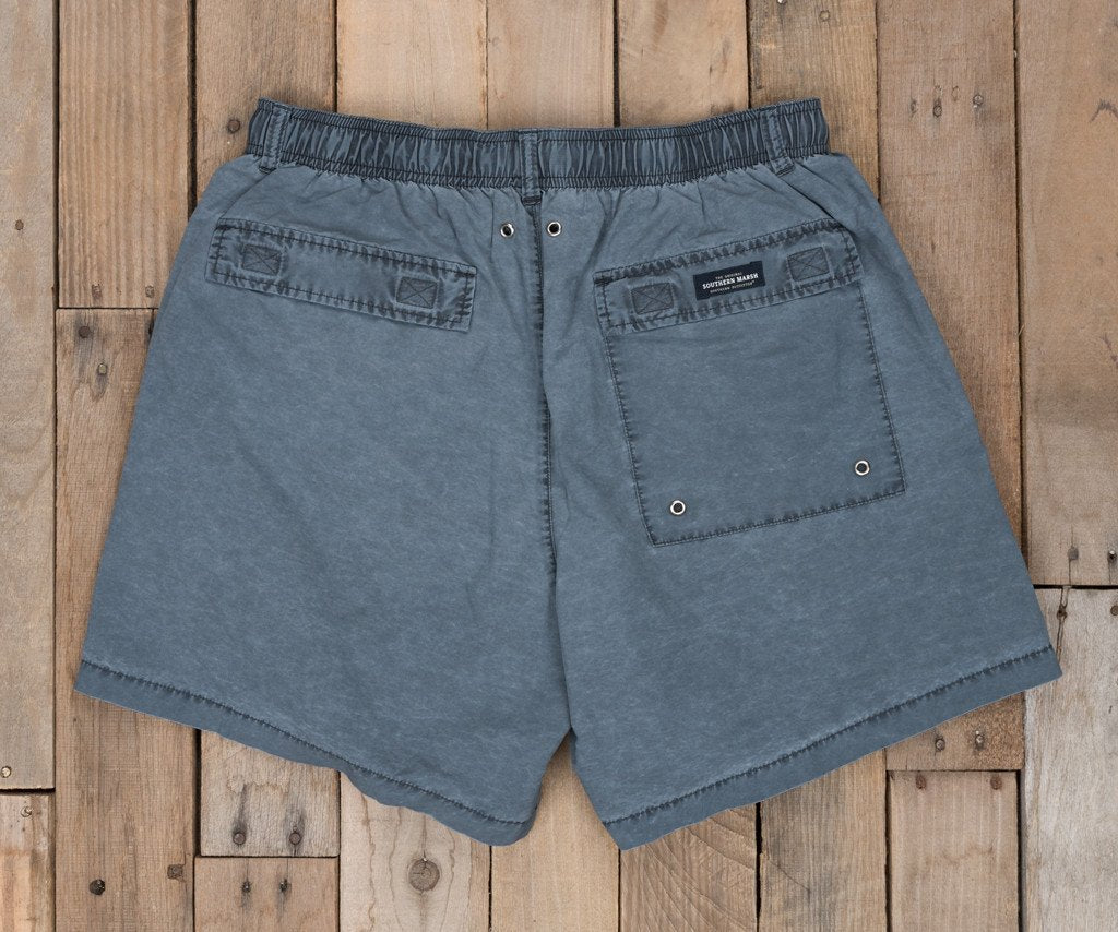 SEAWASH Washed Navy | SEAWASH™ Shoals Swim Trunk  | Back