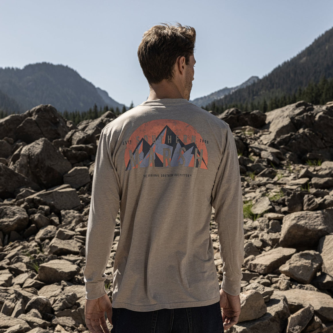 Washed Burnt Taupe | SEAWASH™ Tee | Slope Sunrise | Lifestyle